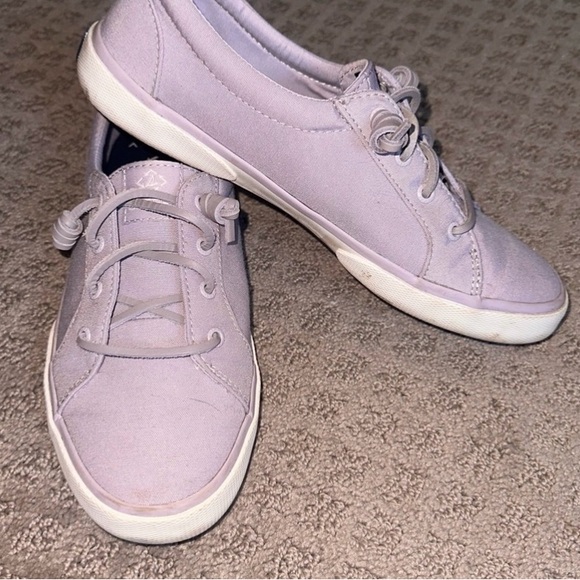 Sperry Soft Lavender/Lilac Sneakers/Tennis/Boat Shoes -Excellent Condition 8.5 M - Picture 3 of 7